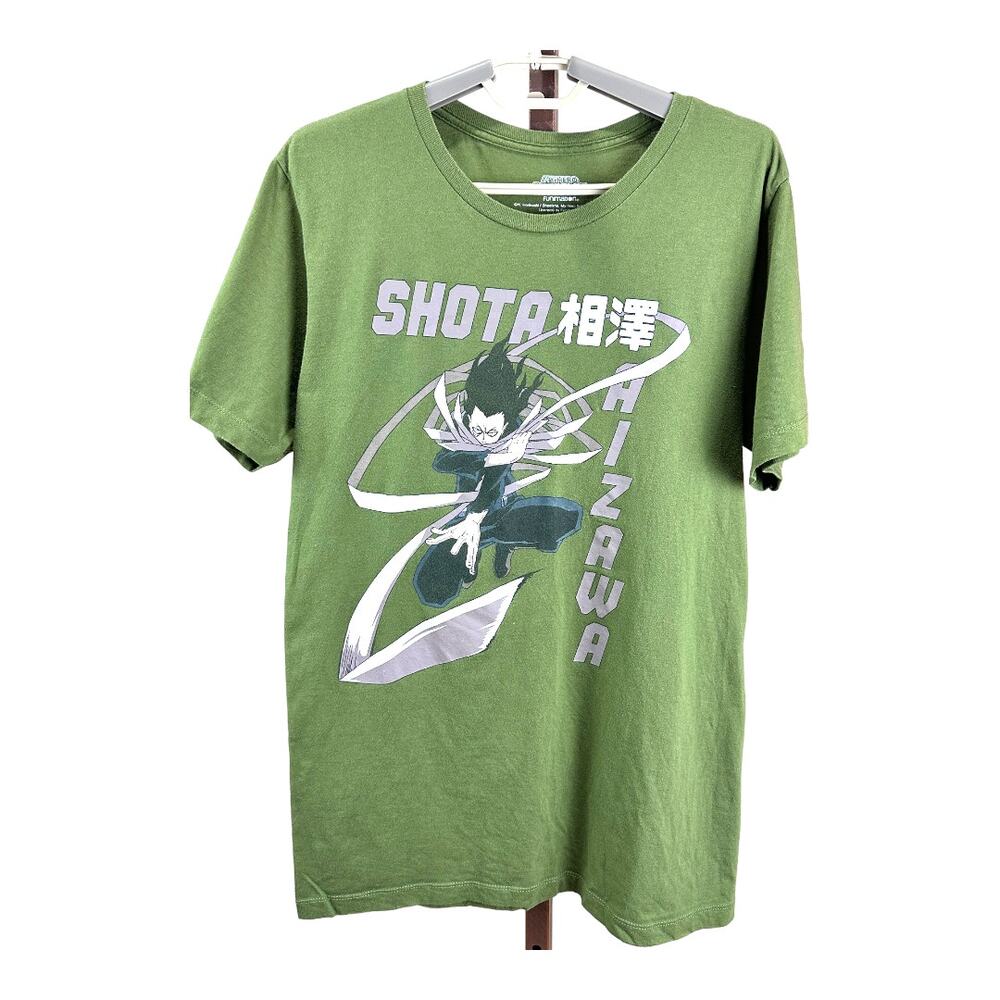 My Hero Academia Shota Aizawa T-Shirt unisex army green anime tee size medium